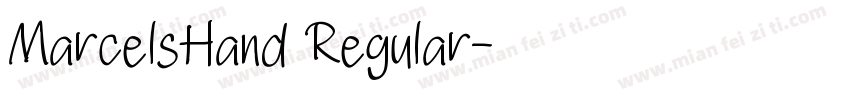 MarcelsHand Regular字体转换